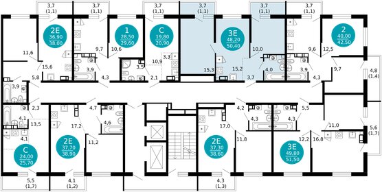 47,7 м², 2-комнатная квартира 17 000 000 ₽ - изображение 85