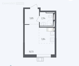 Квартира 21,4 м², студия - изображение 1