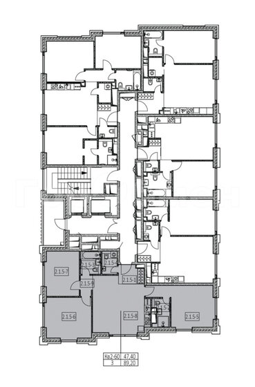 89,2 м², 3-комнатная квартира 25 850 000 ₽ - изображение 51