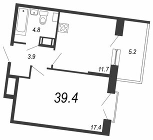 44,5 м², 1-комнатная квартира 12 900 000 ₽ - изображение 39