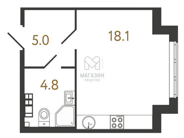 Квартира 28 м², студия - изображение 1