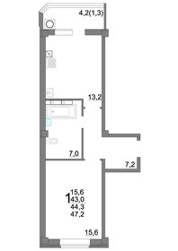 51,4 м², 1-комнатная квартира 7 000 000 ₽ - изображение 3