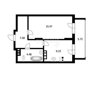 43,3 м², 1-комнатная квартира 7 490 000 ₽ - изображение 68