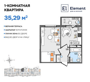 35,1 м², 1-комнатная квартира 3 161 700 ₽ - изображение 20