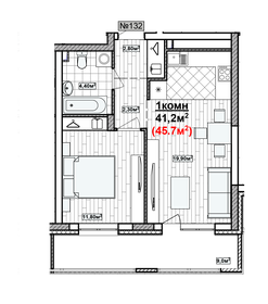 60,7 м², 2-комнатная квартира 9 100 000 ₽ - изображение 110