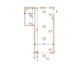 64,5 м², квартира-студия 15 500 000 ₽ - изображение 4