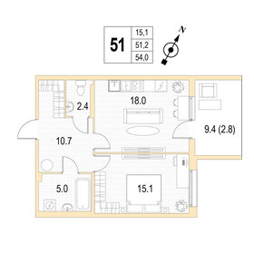 27,6 м², квартира-студия 5 800 000 ₽ - изображение 123