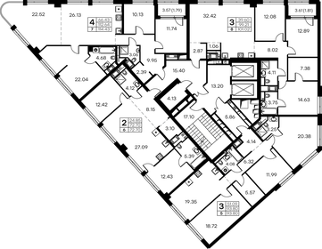 90,4 м², 3-комнатная квартира 44 670 000 ₽ - изображение 52