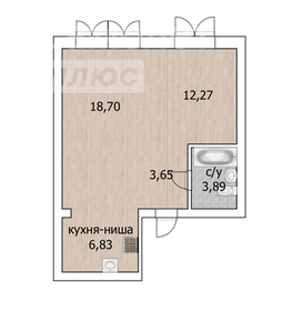 Квартира 45,3 м², 2-комнатная - изображение 1