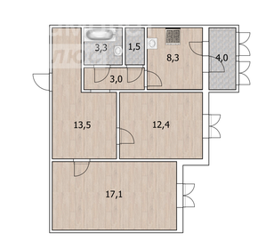 53,5 м², 2-комнатная квартира 4 890 000 ₽ - изображение 77