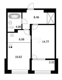 Квартира 43,2 м², 2-комнатная - изображение 1