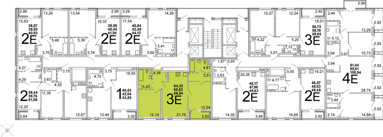 73 м², 2-комнатная квартира 14 500 000 ₽ - изображение 49