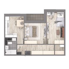 Квартира 47,2 м², 2-комнатная - изображение 3