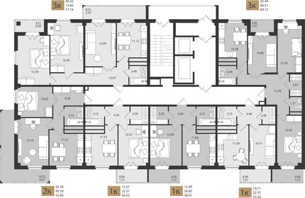 73,5 м², 3-комнатная квартира 9 500 000 ₽ - изображение 57