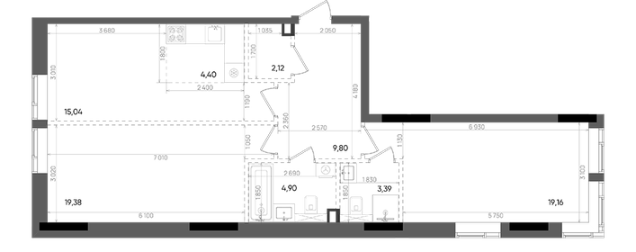 83,6 м², 3-комнатная квартира 13 860 000 ₽ - изображение 75