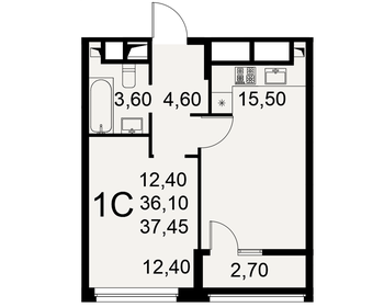 55 м², 2-комнатная квартира 3 999 999 ₽ - изображение 65