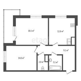 Квартира 107,6 м², 2-комнатная - изображение 1