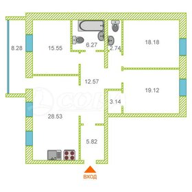 Квартира 119,5 м², 3-комнатная - изображение 1