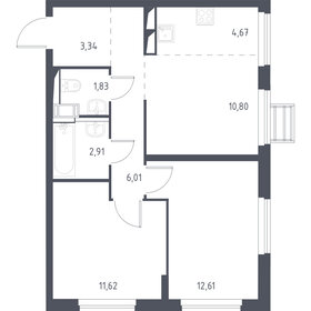 53,2 м², 2-комнатная квартира 11 042 688 ₽ - изображение 6