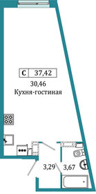 Квартира 37,4 м², студия - изображение 1