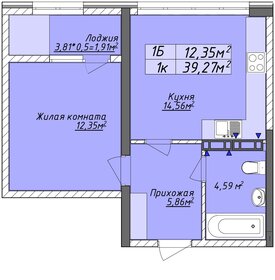 47,2 м², 1-комнатная квартира 8 029 000 ₽ - изображение 6