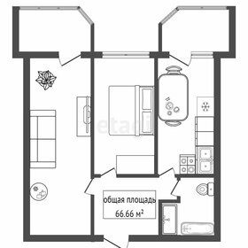 Квартира 66,7 м², 2-комнатная - изображение 3