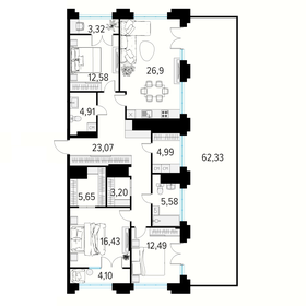 149,9 м², 3-комнатная квартира 24 965 010 ₽ - изображение 62