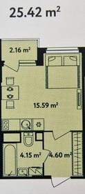 Квартира 25 м², студия - изображение 2