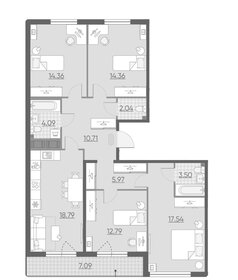 Квартира 107,7 м², 4-комнатная - изображение 1
