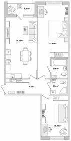 Квартира 84 м², 2-комнатная - изображение 1