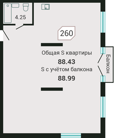 92,1 м², квартира-студия 15 436 000 ₽ - изображение 39