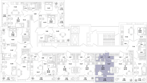 22,7 м², квартира-студия 7 350 000 ₽ - изображение 107