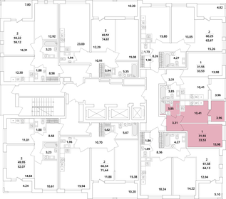 Квартира 33,5 м², 1-комнатная - изображение 2