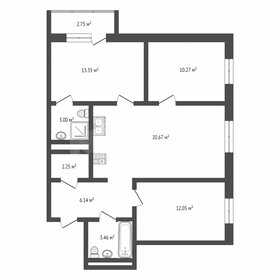 Квартира 71 м², 3-комнатная - изображение 1