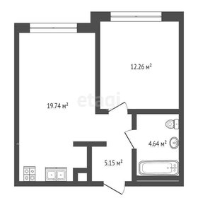 Квартира 38 м², 1-комнатная - изображение 1