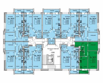 51,5 м², 2-комнатная квартира 6 696 300 ₽ - изображение 50