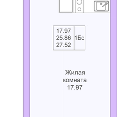 Квартира 27,5 м², студия - изображение 3