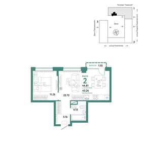 44 м², 2-комнатная квартира 7 150 000 ₽ - изображение 69