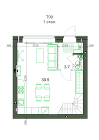 63 м², 2-комнатная квартира 2 200 ₽ в сутки - изображение 17