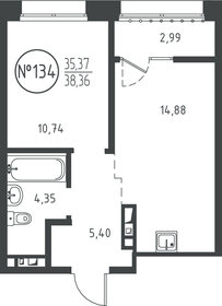19 м², 1-комнатная квартира 1 750 000 ₽ - изображение 73