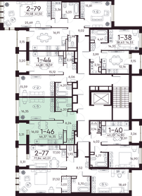 46,4 м², 1-комнатная квартира 22 383 134 ₽ - изображение 31