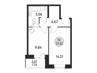 38,6 м², 1-комнатная квартира 5 300 000 ₽ - изображение 67