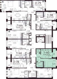 40,3 м², 1-комнатная квартира 20 800 000 ₽ - изображение 87