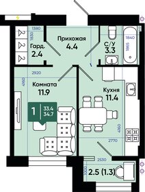 32,2 м², 1-комнатная квартира 3 542 000 ₽ - изображение 26