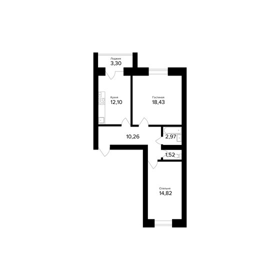 61,8 м², 2-комнатная квартира 6 113 250 ₽ - изображение 35