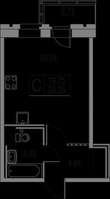 Квартира 29 м², студия - изображение 1