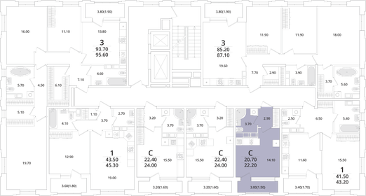 21 м², квартира-студия 5 600 000 ₽ - изображение 66