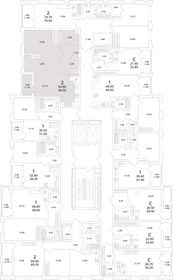 66,5 м², 2-комнатная квартира 12 990 000 ₽ - изображение 116