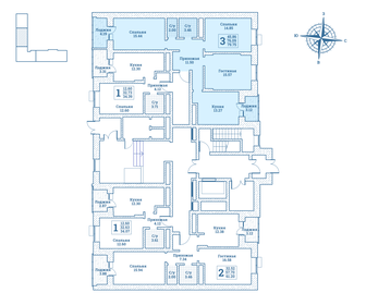79,8 м², 3-комнатная квартира 8 333 875 ₽ - изображение 22