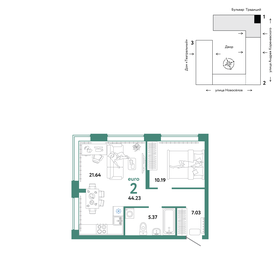 48 м², 2-комнатная квартира 6 100 000 ₽ - изображение 78